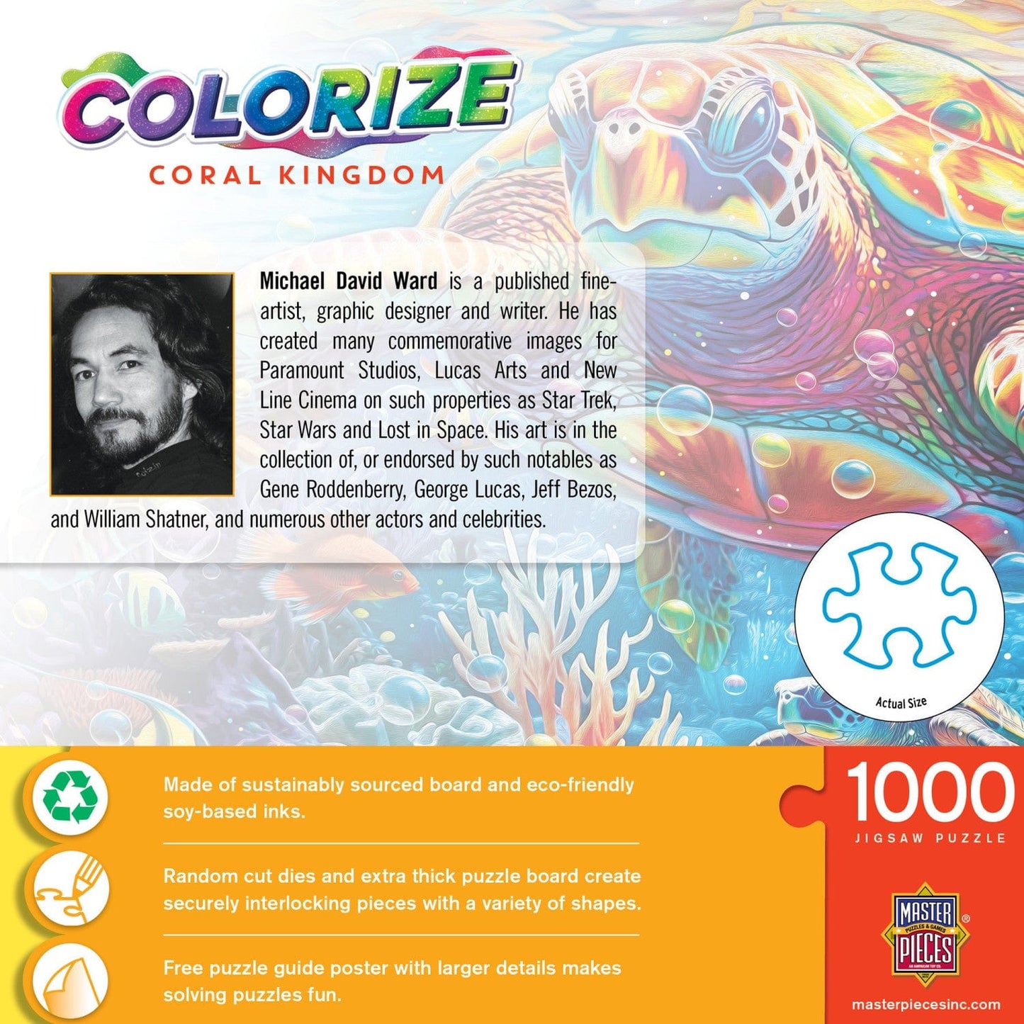 Colorize - Coral Kingdom 1000 Piece Jigsaw Puzzle