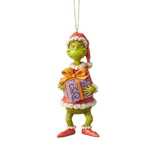 Enesco Dr. Seuss The Grinch - Grinch Holding Present Orn