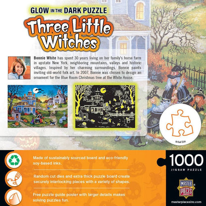Glow in the Dark - Three Little Witches 1000 Piece Jigsaw Puzzle