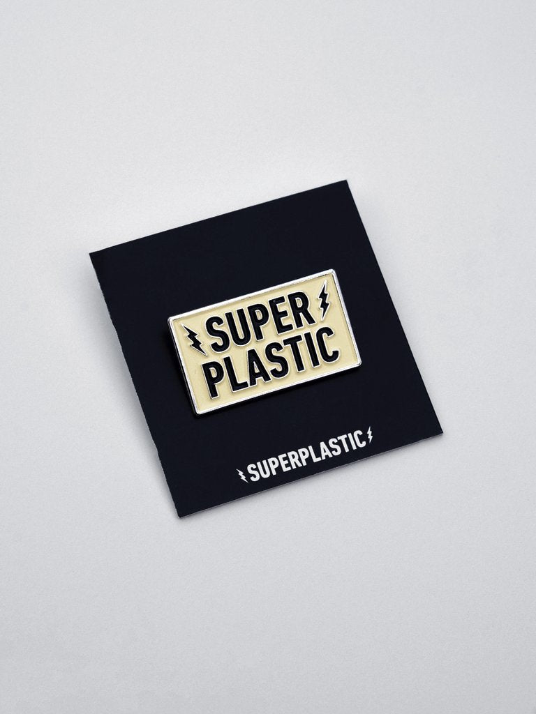 SuperPlastic: Pins, Logo (YLW)