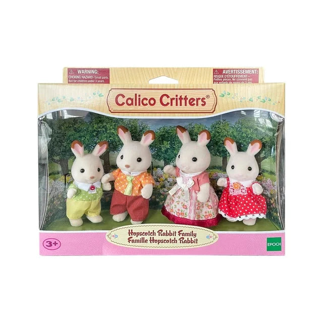 Calico Critters Chocolate Rabbit Family