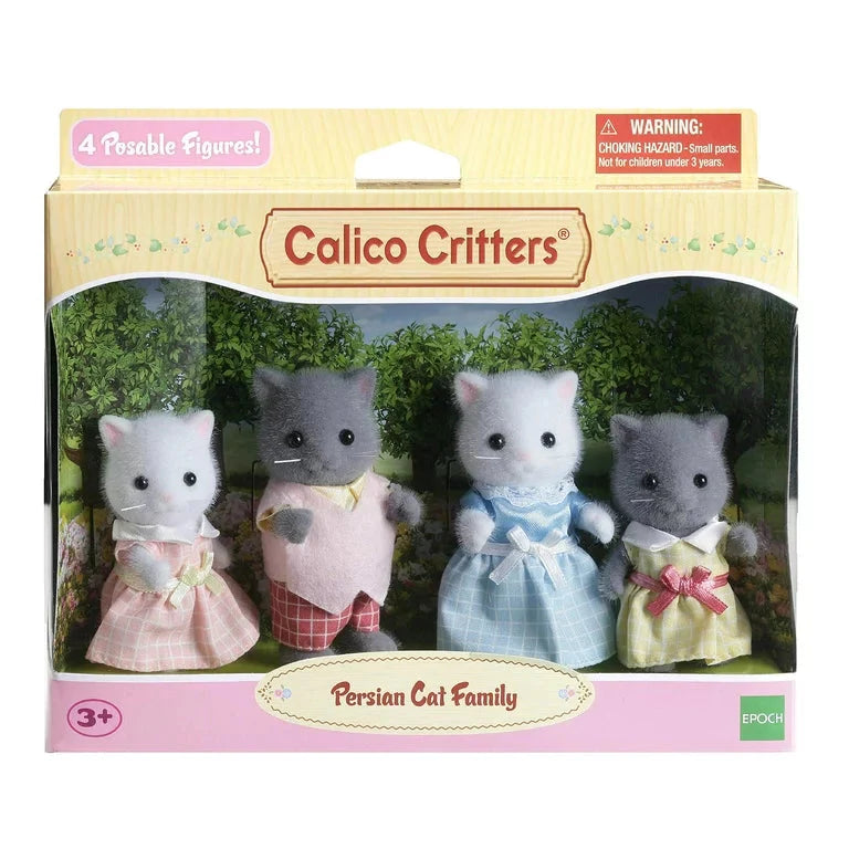 Calico Critters Persian Cat Family