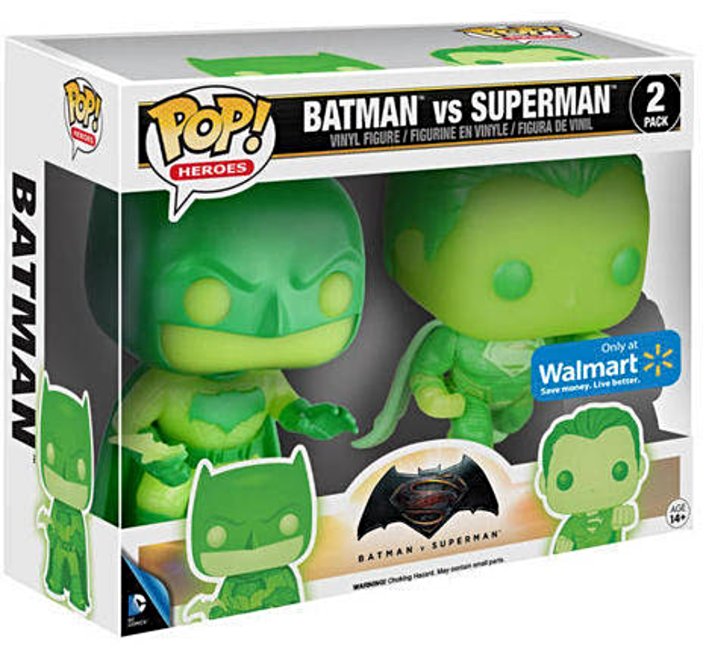 POP! Heroes: Batman vs Superman (GITD) (2-PK) Exclusive