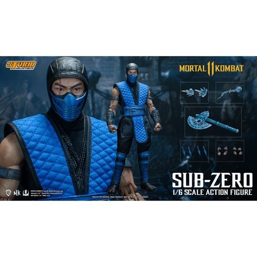 Mortal Kombat Sub-Zero Actionfigur im Maßstab 1:12