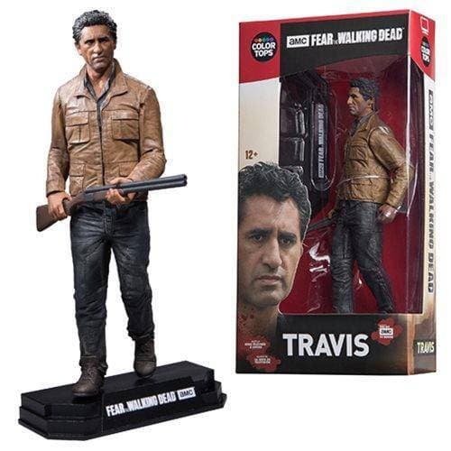 Travis Manawa - 1:10 Scale Action Figure, 7"- Fear The Walking Dead - Color Tops & McFarlane Toys