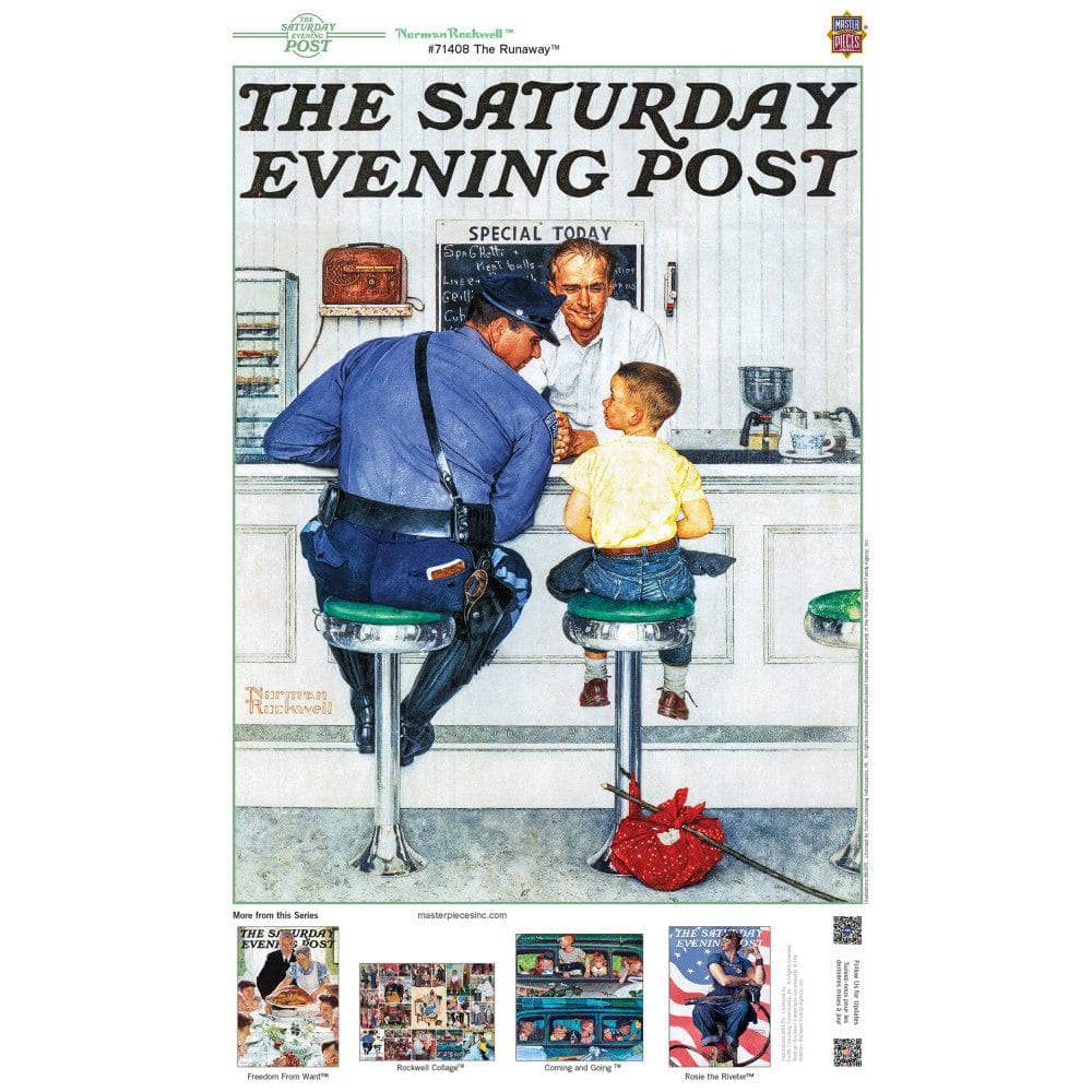 Saturday Evening Post - The Runaway 1000 Piece Jigsaw Puzzle