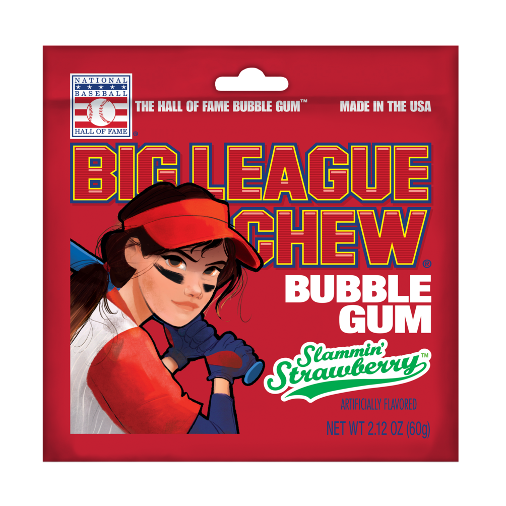 Big League Chew Slammin Strawberry