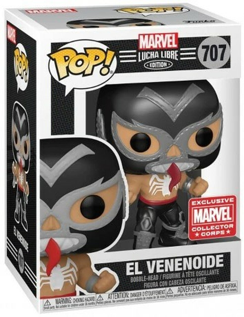 POP! Marvel: 707 Lucha Libre Edition, El Venenoide (MT) Exclusive