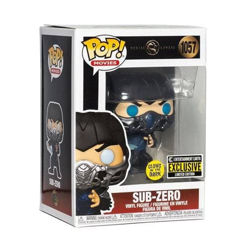 Funko #1057 Mortal Kombat 2021 Sub-Zero Glow-in-the-Dark Pop! Vinyl Figure - Entertainment Earth Exclusive