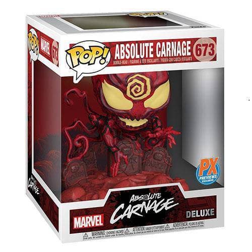 Funko 673 - Marvel Heroes - Absolute Carnage Deluxe Pop! Vinyl Bobble Head - PX