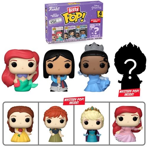 Disney online Princess & Pokémon 4 pack funko pop.