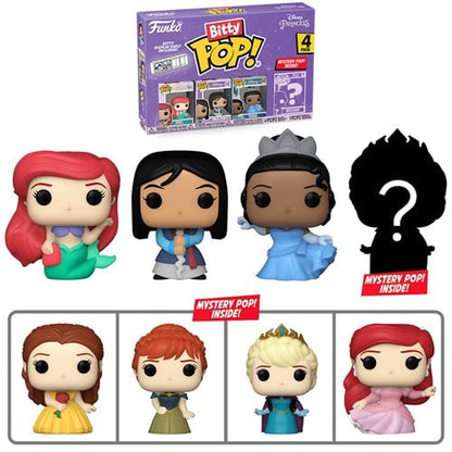 Funko Bitty Pop! Disney Princesses Mini-Figure 4-Pack - Select Set(s)