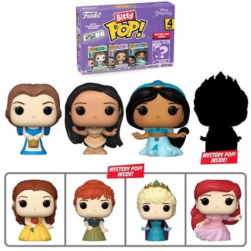 Funko Bitty Pop! Disney Princesses Mini-Figure 4-Pack - Select Set(s)