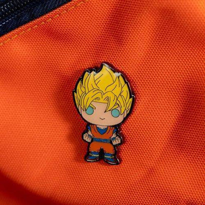 Funko Dragon Ball Z Super Saiyan Goku Pop! Enamel Pin - Entertainment Earth Exclusive