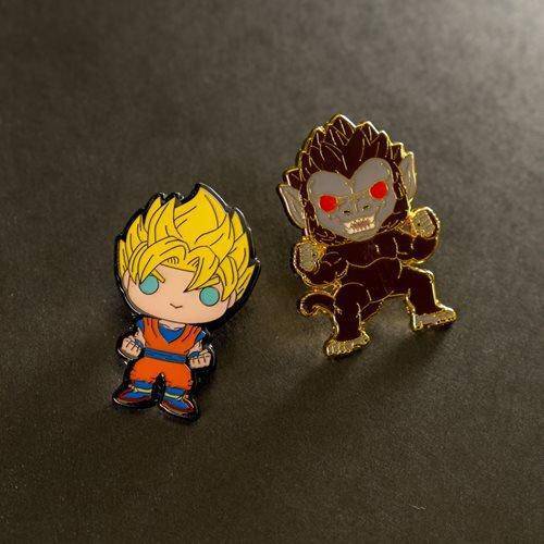 Funko Dragon Ball Z Super Saiyan Goku Pop! Enamel Pin - Entertainment Earth Exclusive