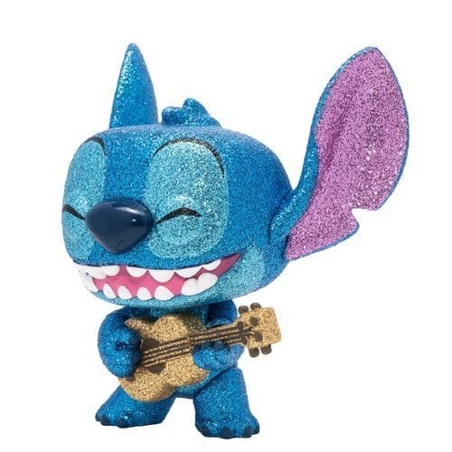 Funko Pop! 1044 Disney - Lilo & Stitch - Stitch with Ukulele Diamond Glitter vinyl figure - Entertainment Earth Exclusive