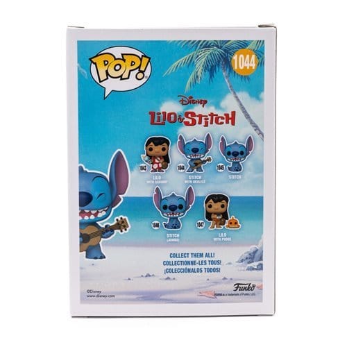 Funko Pop! 1044 Disney - Lilo & Stitch - Stitch with Ukulele Diamond Glitter vinyl figure - Entertainment Earth Exclusive