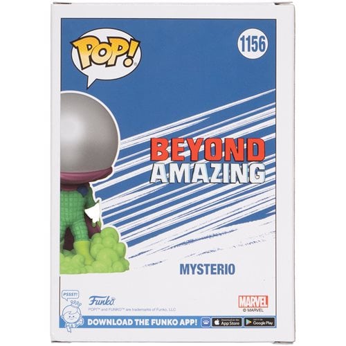 Funko Pop! 1156 Marvel - Mysterio Glow-in-the-Dark Vinyl Figure - Entertainment Earth Exclusive