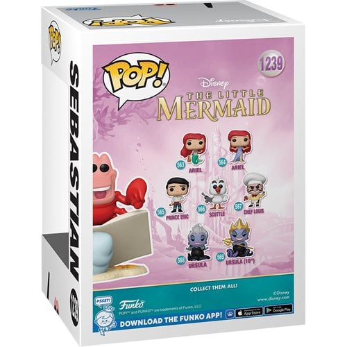 Funko Pop! 1239 Disney - The Little Mermaid - Sebastian Vinyl Figure - Entertainment Earth Exclusive