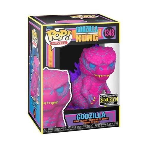 Funko Pop! 1348 - Godzilla vs. Kong - Godzilla Black Light Vinyl Figure - Entertainment Earth Exclusive