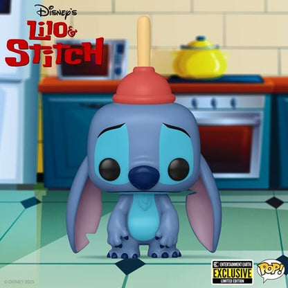 Funko Pop! 1354 Disney - Lilo & Stitch - Stitch with Plunger Vinyl Figure - Entertainment Earth Exclusive