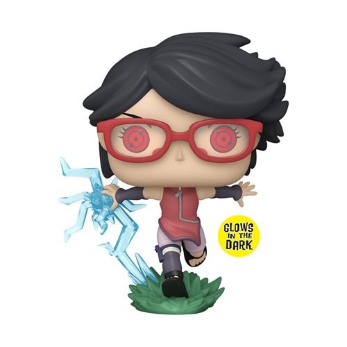 Funko Pop! 1358 Animation - Boruto -  Sarada with Sharingan Vinyl Figure - Glow-in-the-Dark Entertainment Earth Exclusive