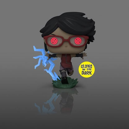 Funko Pop! 1358 Animation - Boruto -  Sarada with Sharingan Vinyl Figure - Glow-in-the-Dark Entertainment Earth Exclusive