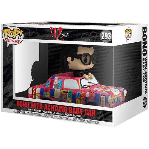 Funko Pop! 293 Rides - U2 - Bono with Achtung Baby Car Deluxe Vinyl Figure