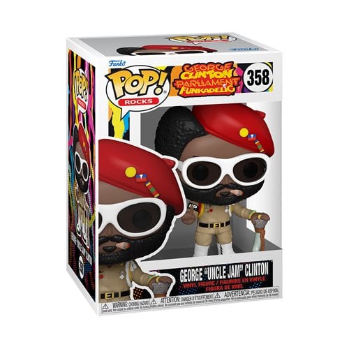 Funko Pop! 358 Rocks - George Clinton Parliament Funkadelic - George "Uncle Jam" Clinton Vinyl Figure