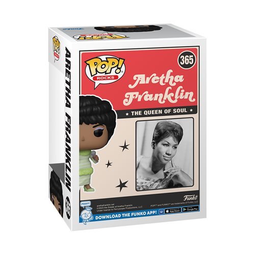 Funko Pop! 365 Rocks - Aretha Franklin(Green Dress) Vinyl Figure