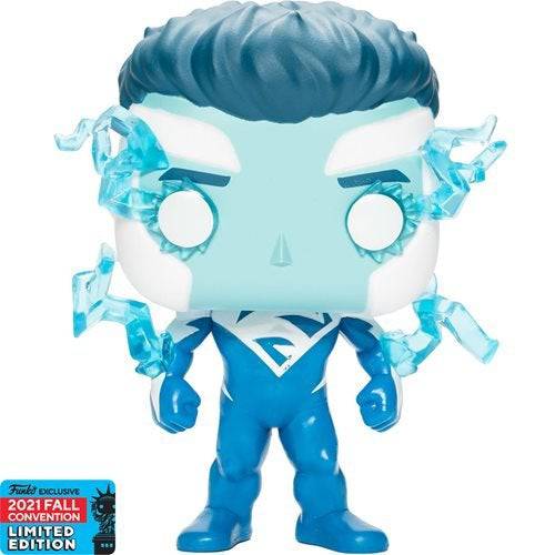 Funko Pop! 419 Heroes - Superman (Blue) Vinyl Figure - 2021 Convention Exclusive