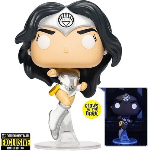 Funko Pop! 423 DC Wonder Woman 80th Anniversary White Lantern Glow-in-the-Dark Vinyl Figure - Entertainment Earth Exclusive