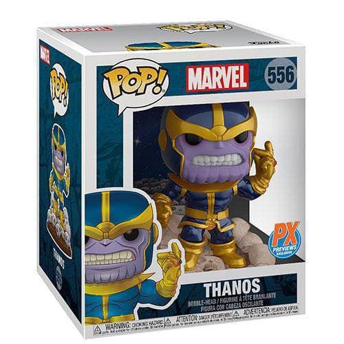 Funko Pop! 556 - Marvel Heroes - Thanos Snap 6-Inch Vinyl Bobble Head - PX