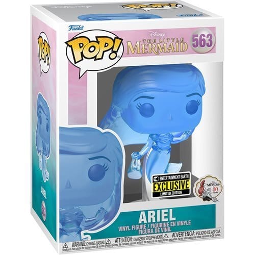 Funko Pop! 563 Disney - The Little Mermaid - Ariel Blue Translucent vinyl figure - Entertainment Earth Exclusive