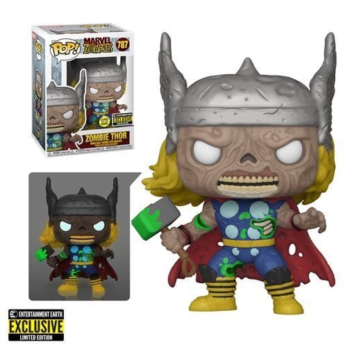 Funko Pop! 787 - Marvel Zombies Thor Glow-in-the-Dark Funko Pop! Figure - Entertainment Earth Exclusive