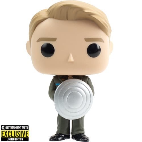 Funko Pop! 999 Marvel- Captain America with Prototype Shield Vinyl Figure - Entertainment Earth Exclusive