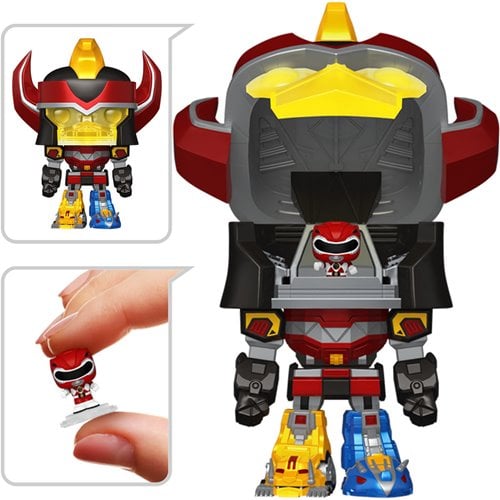 Funko Pop! Bitty Bot Mighty Morphin Power Rangers Megazord with Red Ranger Vinyl Figure