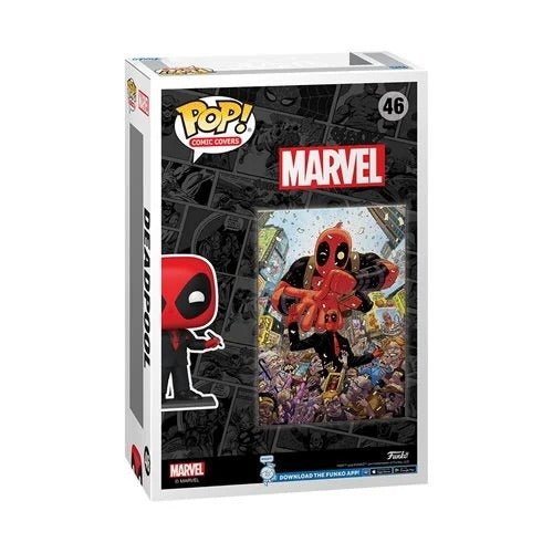 Funko Pop! Deadpool (2015) #1 Deadpool in Black Suit Comic Cover Figure with Case