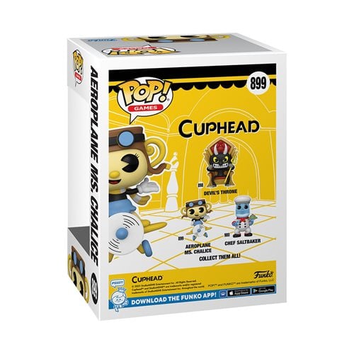 Funko Pop! Games 899 Cuphead - Aeroplane Ms. Chalice Vinyl Figure