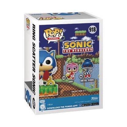 Funko Pop! Games 918 - Sonic the Hedgehog - Ring Scatter Sonic Vinyl Figure - PREVIEWS Exclusive