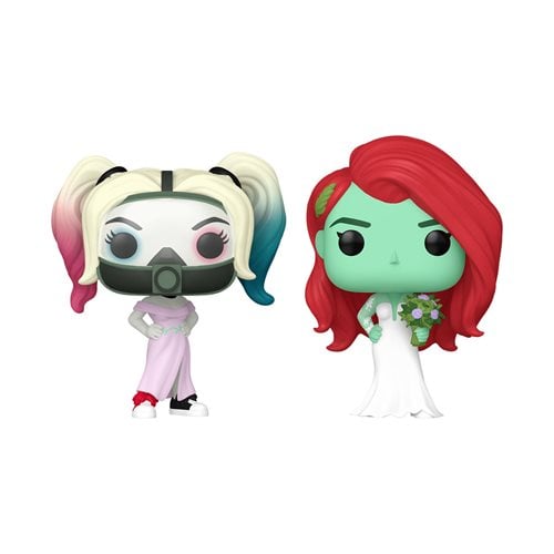 Funko Pop! Harley Quinn and Poison Ivy Wedding Vinyl Figure 2-Pack - Entertainment Earth Exclusive