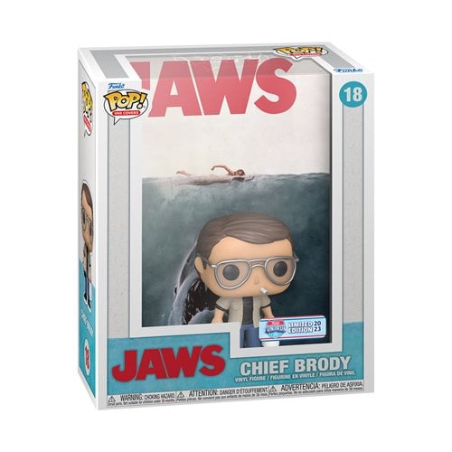 Funko Pop! - Jaws Chief Brody VHS Cover Figure #18 with Case - Exclusive