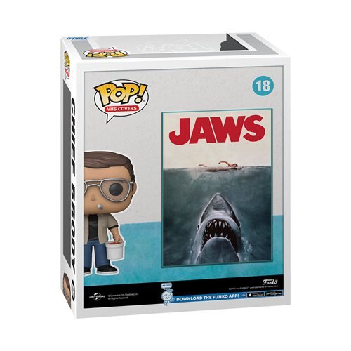 Funko Pop! - Jaws Chief Brody VHS Cover Figure #18 with Case - Exclusive