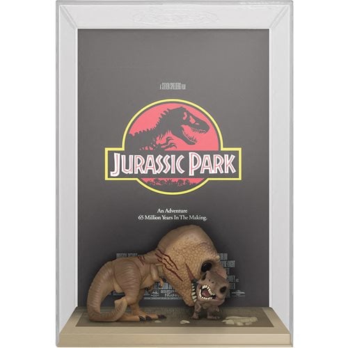 Funko Pop! Jurassic Park Tyrannosaurus Rex Velociraptor Movie Poster with Case