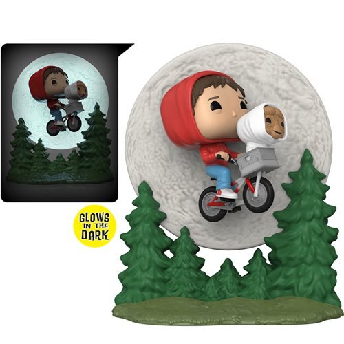 Funko Pop! Moment 1259 E.T. 40th Anniversary - Elliott & E.T. Glow-in-the-Dark Vinyl Figure