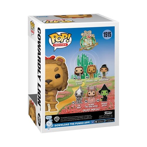 Funko Pop! Movies 1515 - The Wizard of Oz 85th Anniversary - Cowardly Lion Vinyl Figure