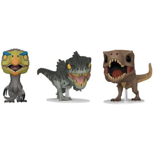 Funko Pop! Movies - Jurassic World: Dominion - Dinosaur 3-Pack Vinyl Figures - Exclusive