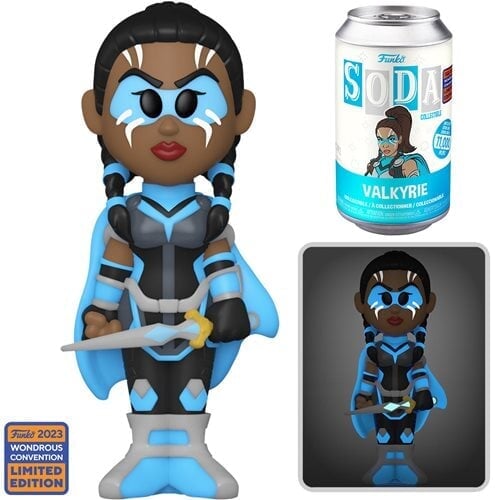 Funko Soda Vinyl Thor: Love and Thunder Valkyrie Vinyl Soda Figure - 2023 Convention Exclusive (1:6 Chance at Chase) (Order 6 for a SEALED Case)