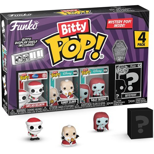 Funko The Nightmare Before Christmas Bitty Pop! Mini-Figure 4-Pack - Select Set(s)