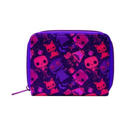 Funko The Nightmare Before Christmas Black Light Print Zip-Around Wallet